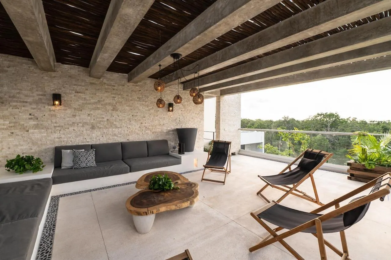 Cozy Studio In La Veleta Tulum With Gym And Pool Appartamento Messico