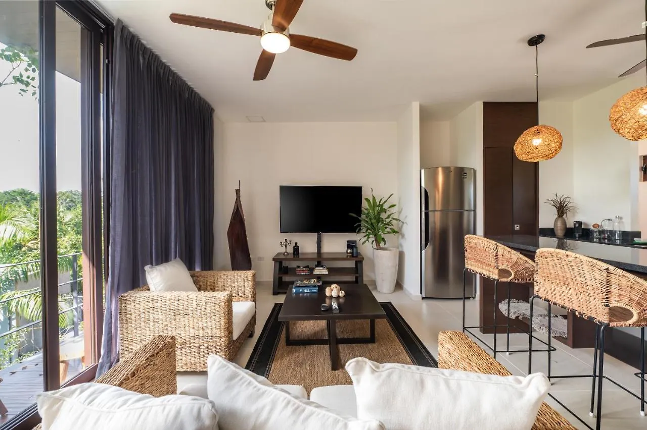 Cozy Studio In La Veleta Tulum With Gym And Pool Appartamento Messico